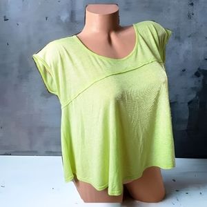 Flourscent short sleeve summer top